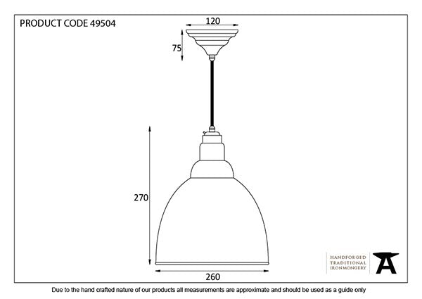 Smooth Nickel Brindley Pendant by From The Anvil
