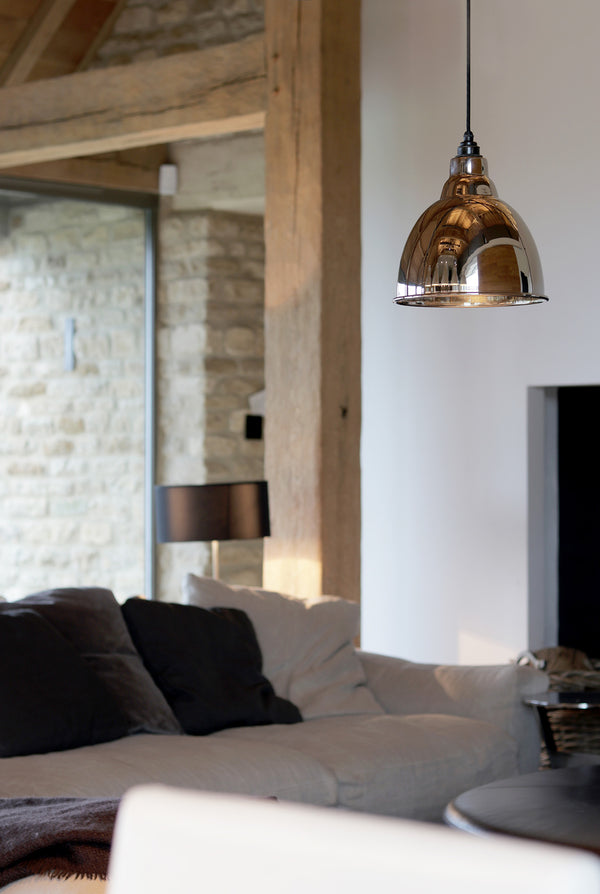 Smooth Nickel Brindley Pendant by From The Anvil