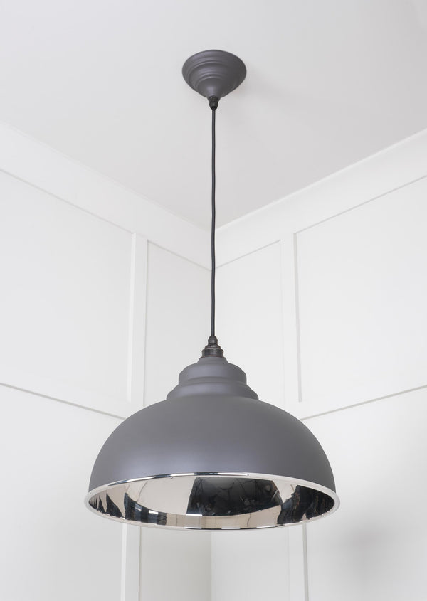 Smooth Nickel Harborne Pendant by From The Anvil