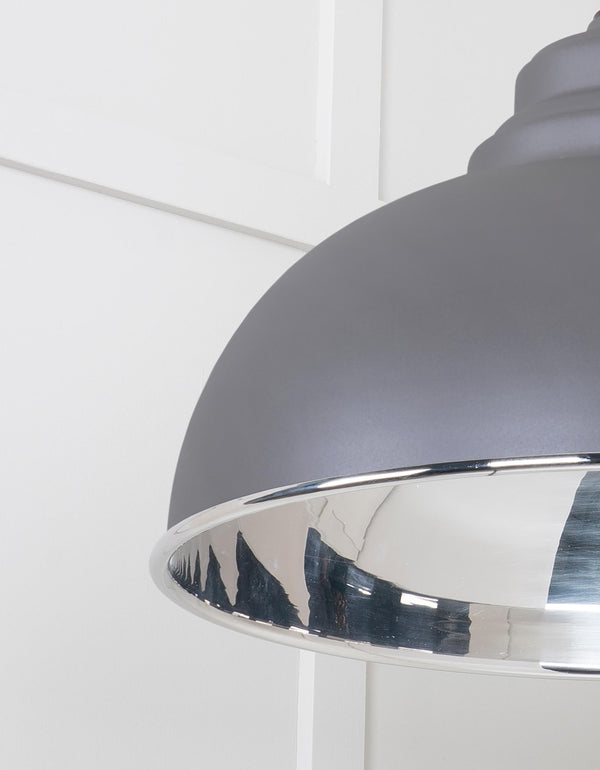 Smooth Nickel Harborne Pendant by From The Anvil