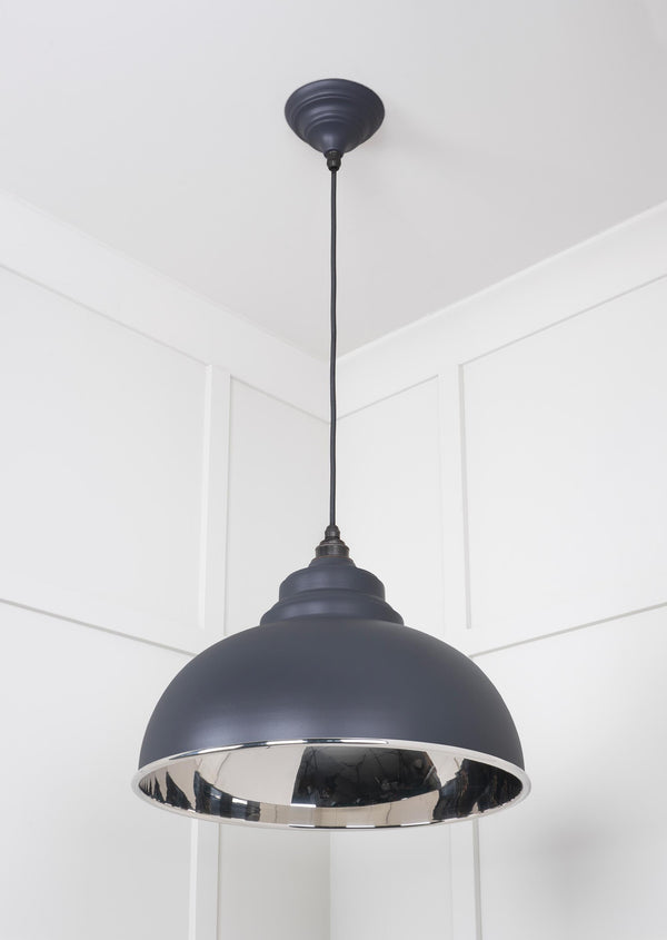 Smooth Nickel Harborne Pendant by From The Anvil