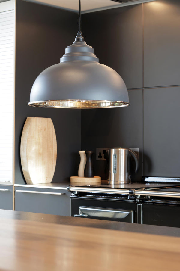 Smooth Nickel Harborne Pendant by From The Anvil