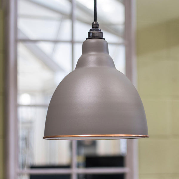 White Gloss Brindley Pendant