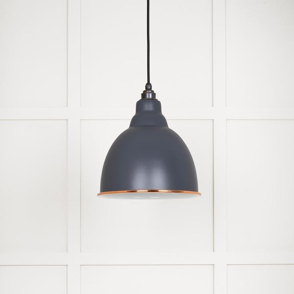 White Gloss Brindley Pendant