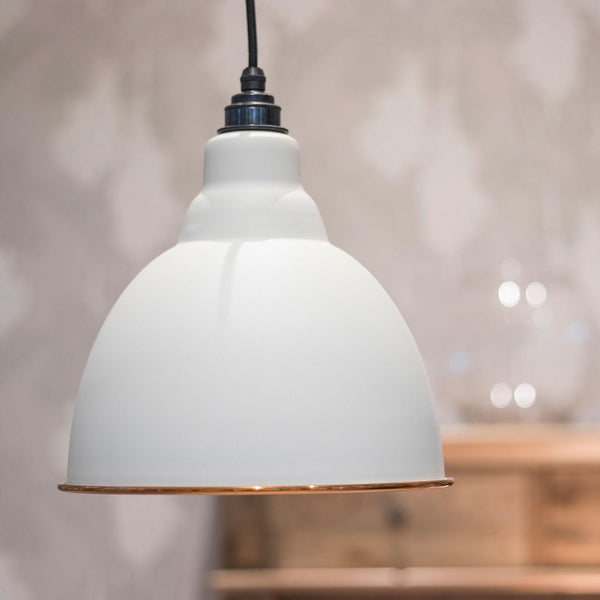 White Gloss Brindley Pendant