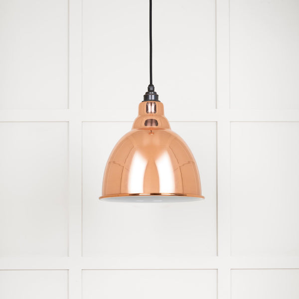 White Gloss Brindley Pendant
