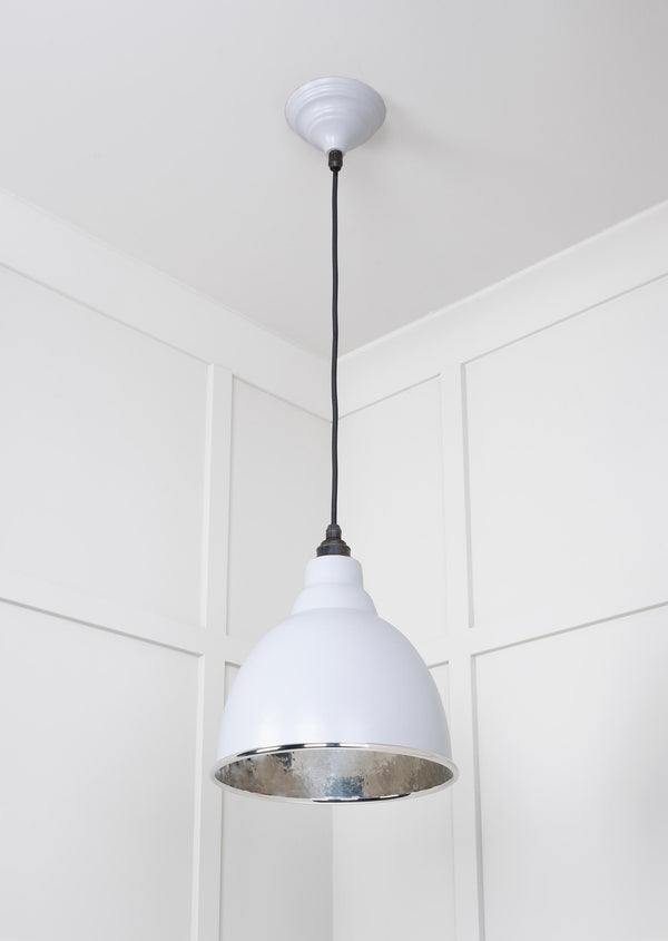 Hammered Nickel Brindley Pendant by From The Anvil