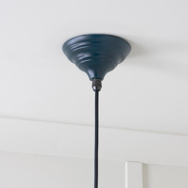 Hammered Nickel Brindley Pendant by From The Anvil