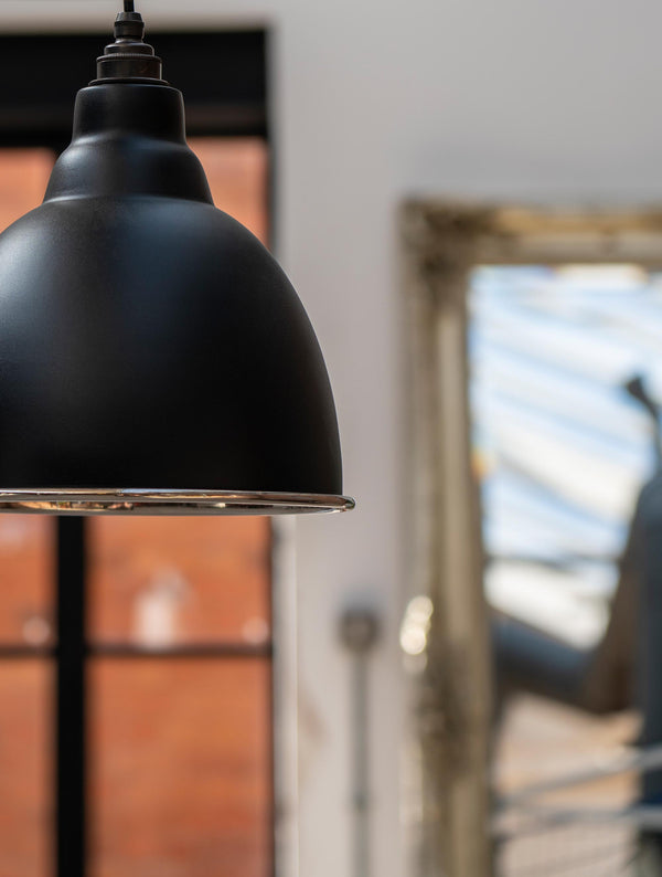 Hammered Nickel Brindley Pendant by From The Anvil