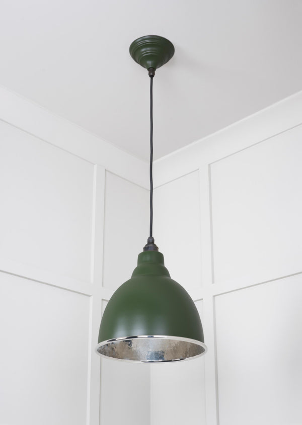 Hammered Nickel Brindley Pendant by From The Anvil