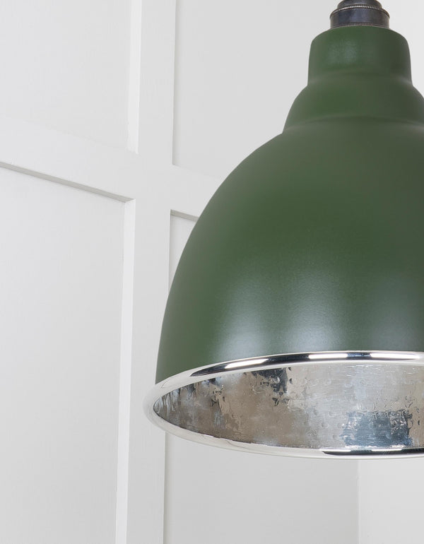 Hammered Nickel Brindley Pendant by From The Anvil