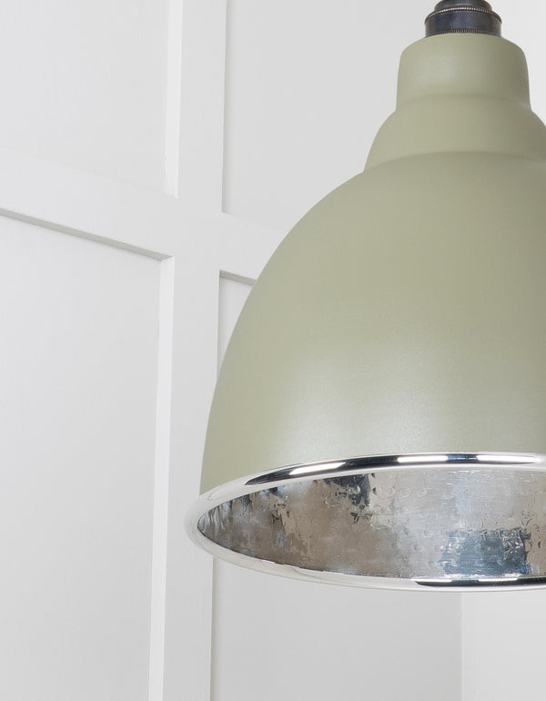 Hammered Nickel Brindley Pendant by From The Anvil