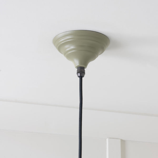 Hammered Nickel Brindley Pendant by From The Anvil