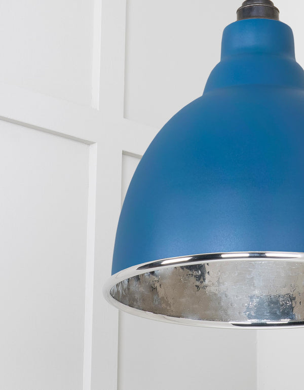 Hammered Nickel Brindley Pendant by From The Anvil