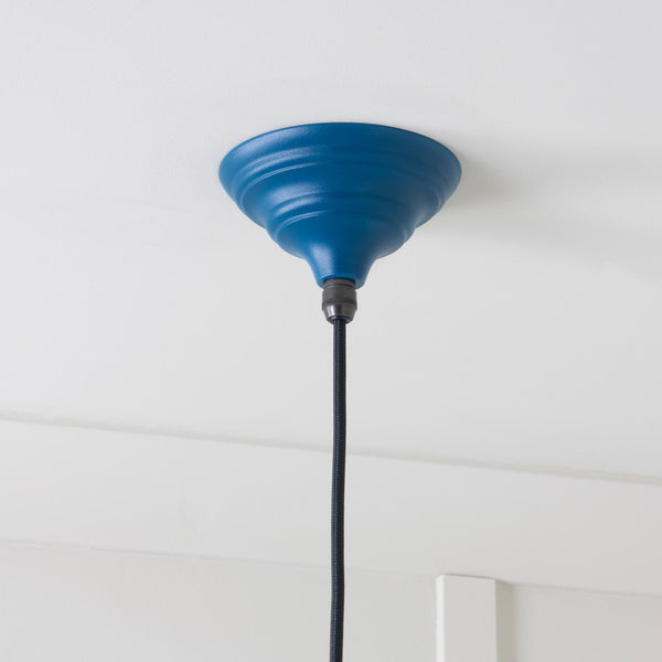 Hammered Nickel Brindley Pendant by From The Anvil