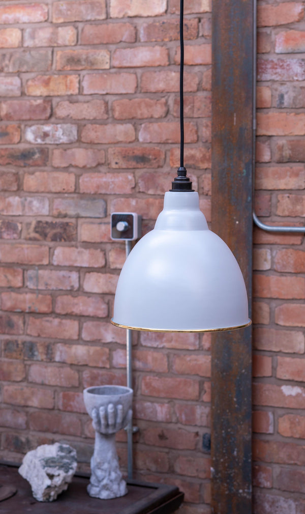 Hammered Brass Brindley Pendant