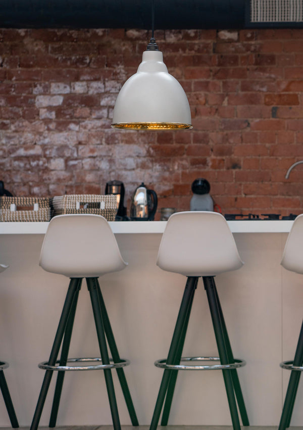 Hammered Brass Brindley Pendant