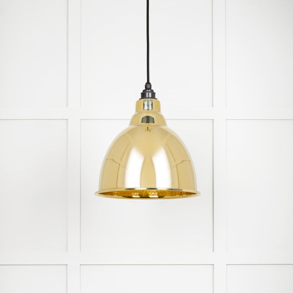 Hammered Brass Brindley Pendant