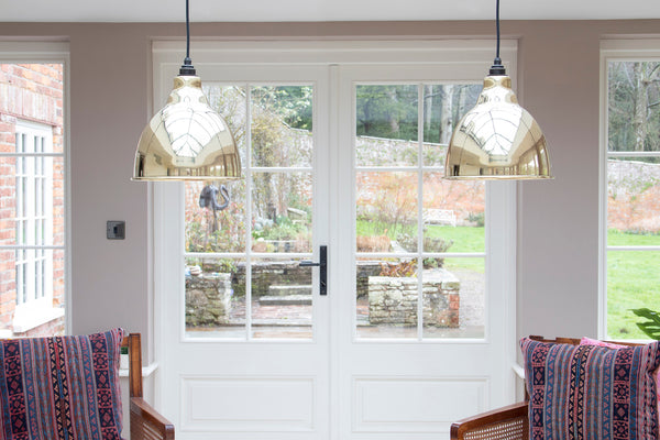 Hammered Brass Brindley Pendant