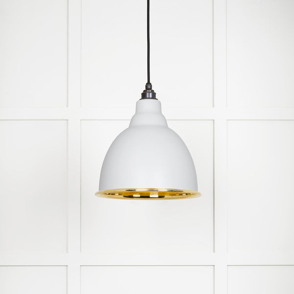 Smooth Brass Brindley Pendant