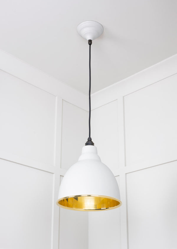 Smooth Brass Brindley Pendant
