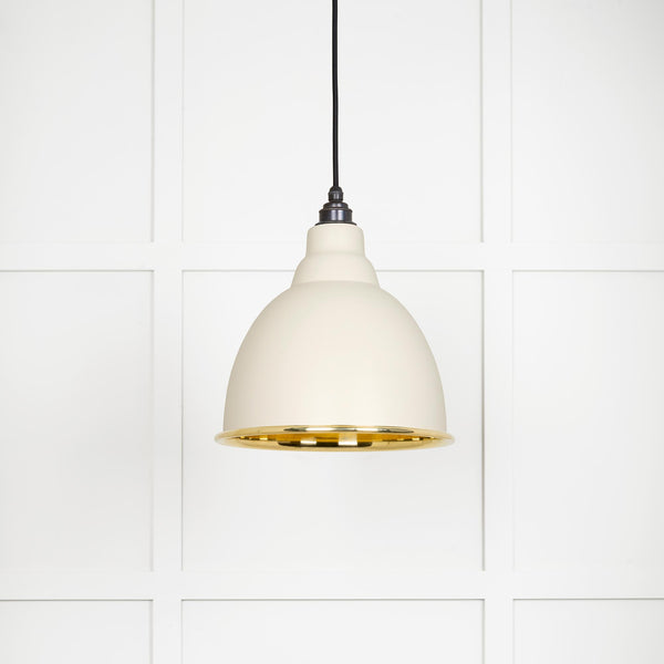 Smooth Brass Brindley Pendant