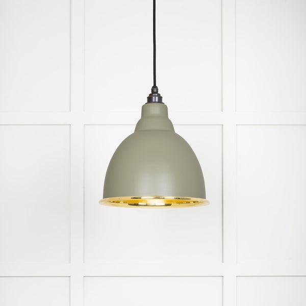From The Anvil's Smooth Brass Smooth Brass Brindley Pendant