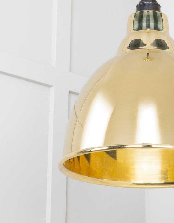 Smooth Brass Brindley Pendant