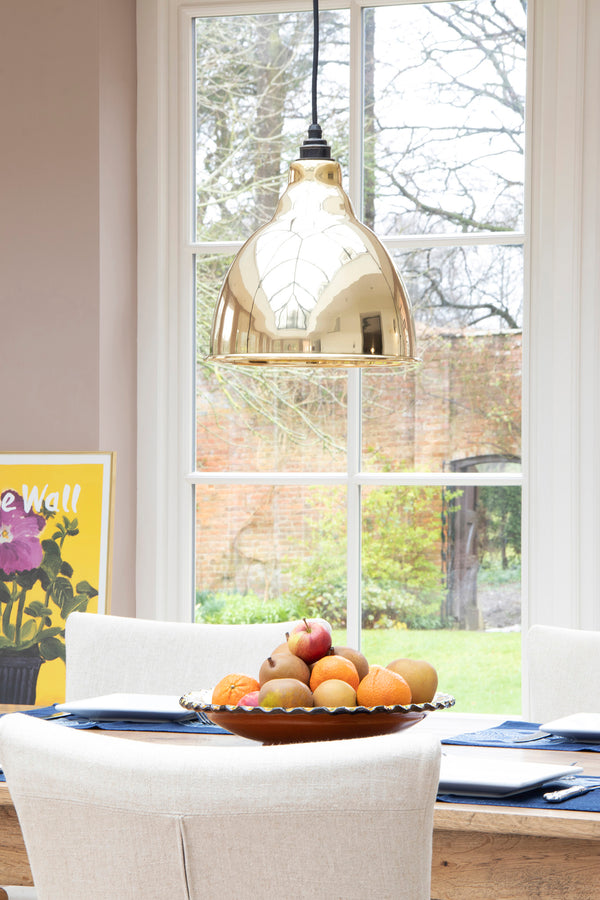 Smooth Brass Brindley Pendant