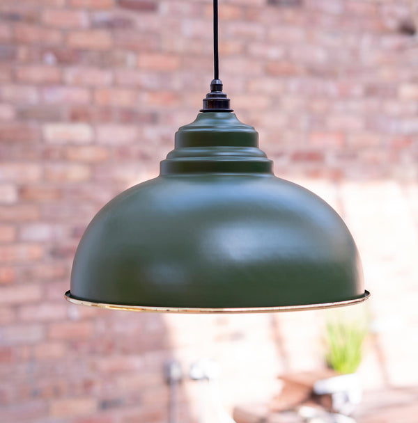 Smooth Brass Harborne Pendant