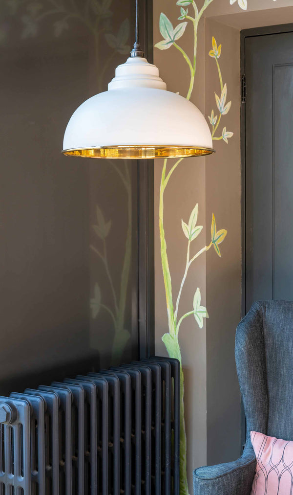 Smooth Brass Harborne Pendant