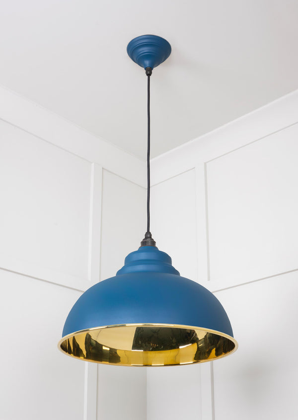 Smooth Brass Harborne Pendant