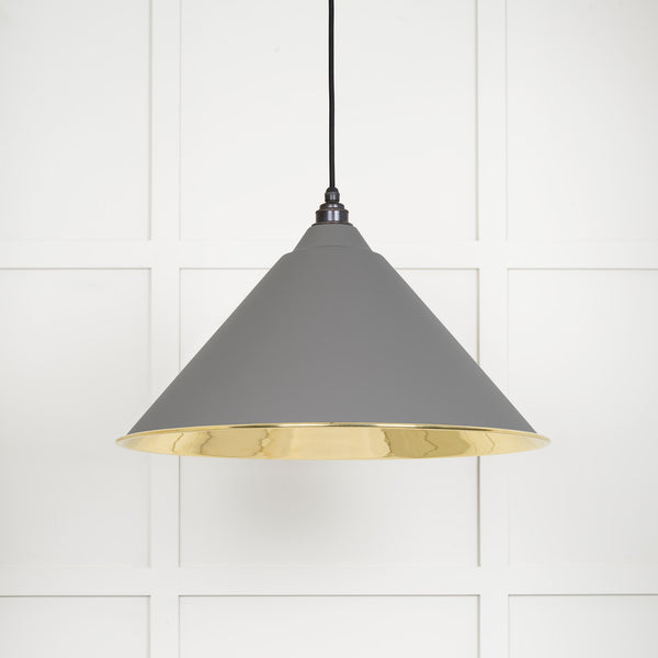 Smooth Brass Hockley Pendant