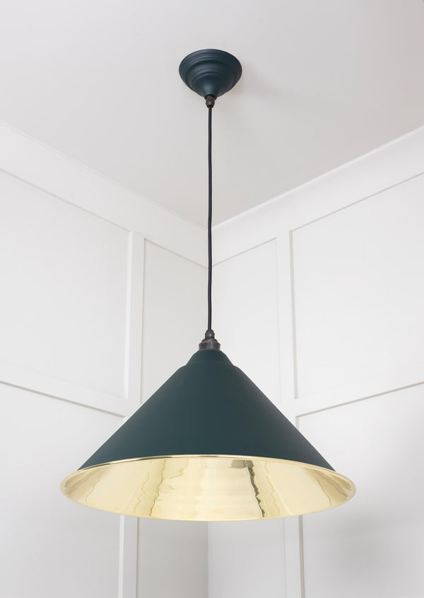 Smooth Brass Hockley Pendant