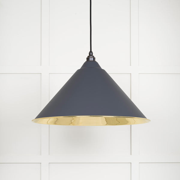 Smooth Brass Hockley Pendant