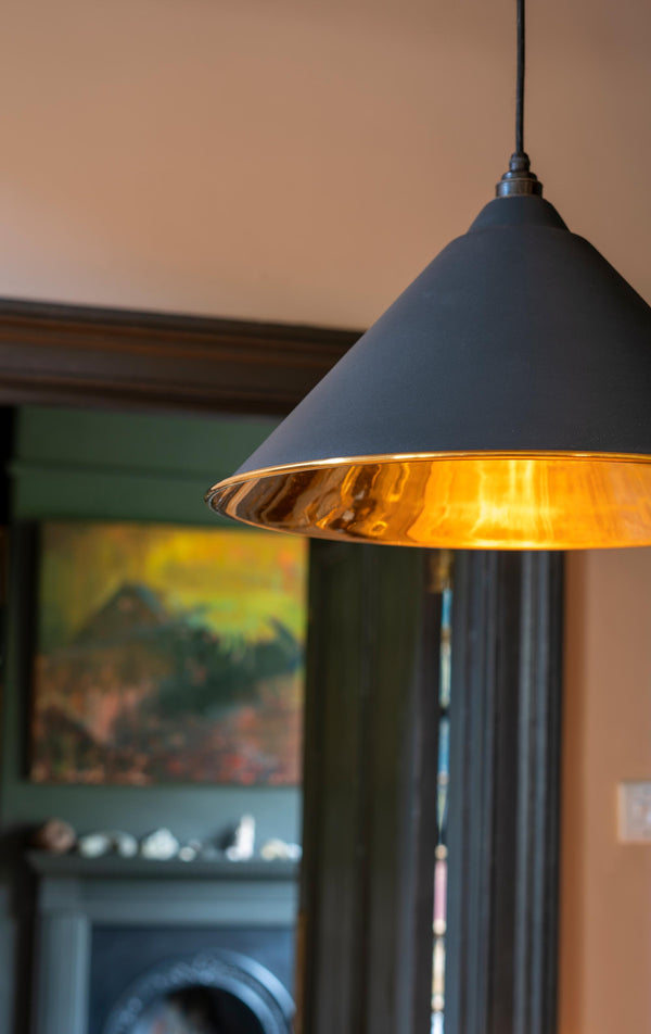 Smooth Brass Hockley Pendant