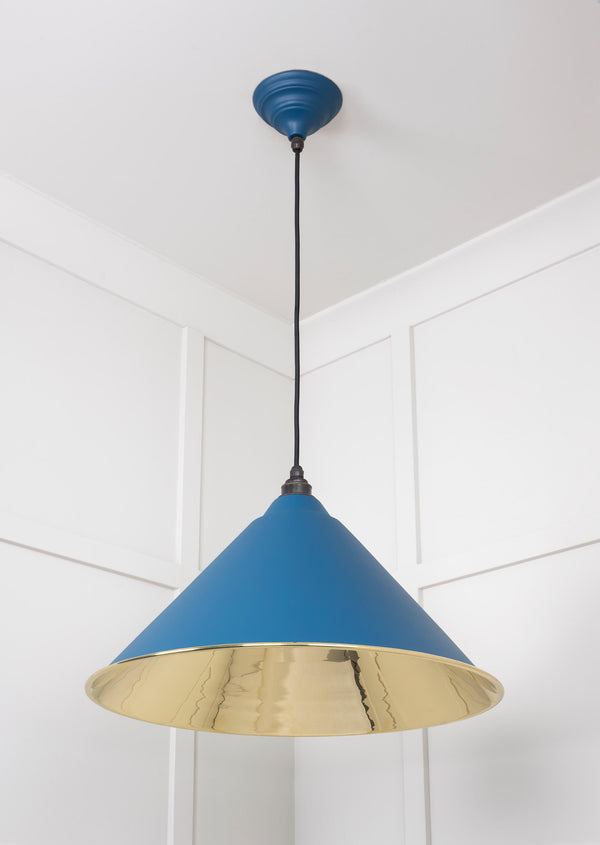 Smooth Brass Hockley Pendant