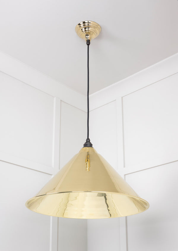 Smooth Brass Hockley Pendant