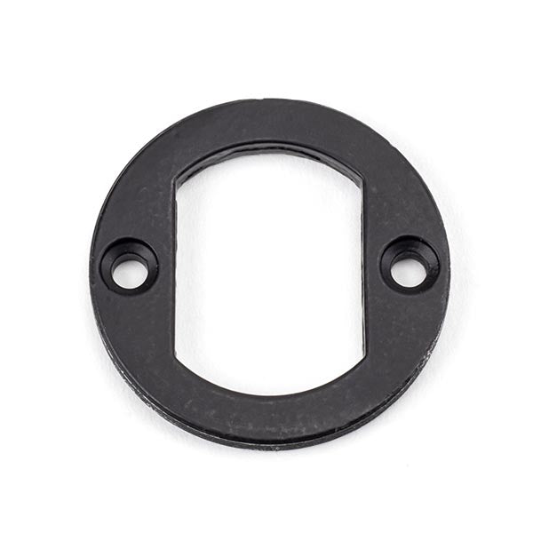 Matt Black Round Escutcheon (Plain)