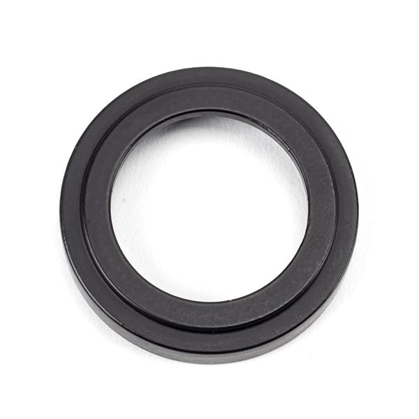 Matt Black Round Escutcheon (Art Deco)