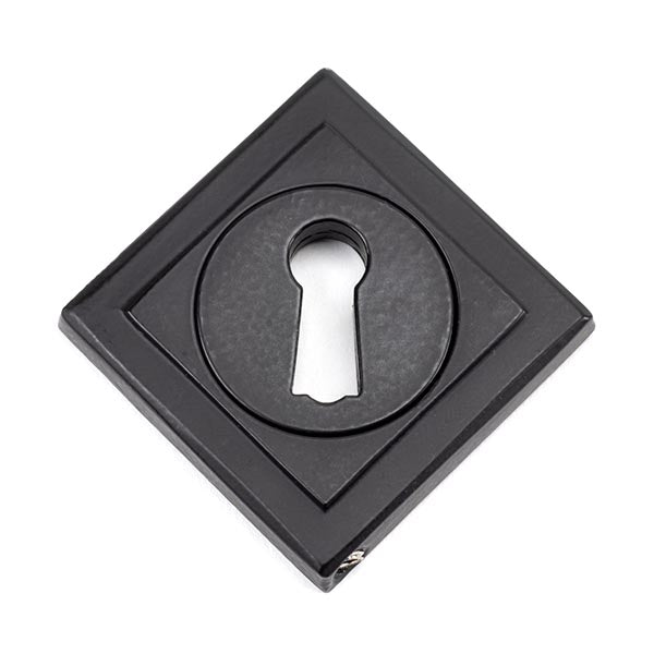 Matt Black Round Escutcheon (Square)