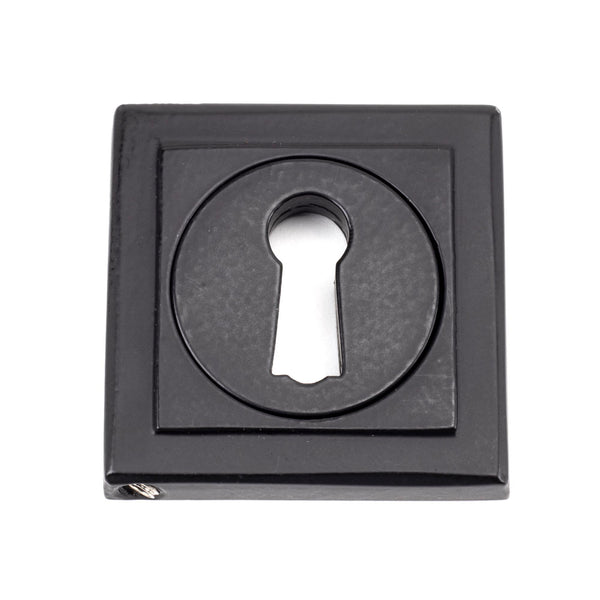 From The Anvil's Matt Black Round Escutcheon