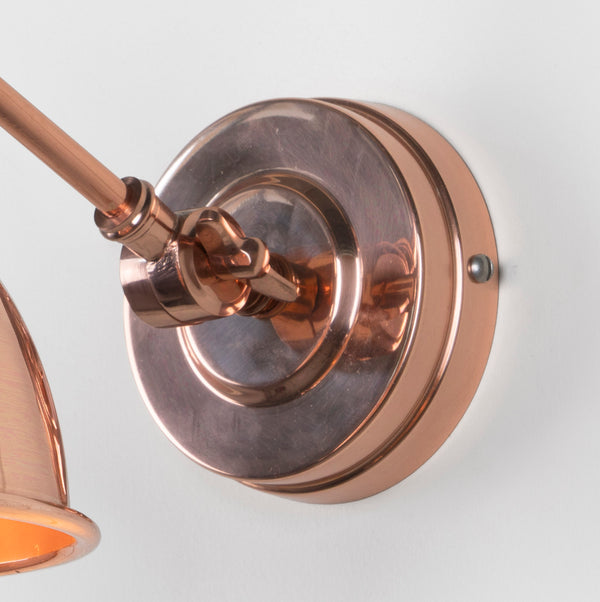 Smooth Copper Brindley Wall Light