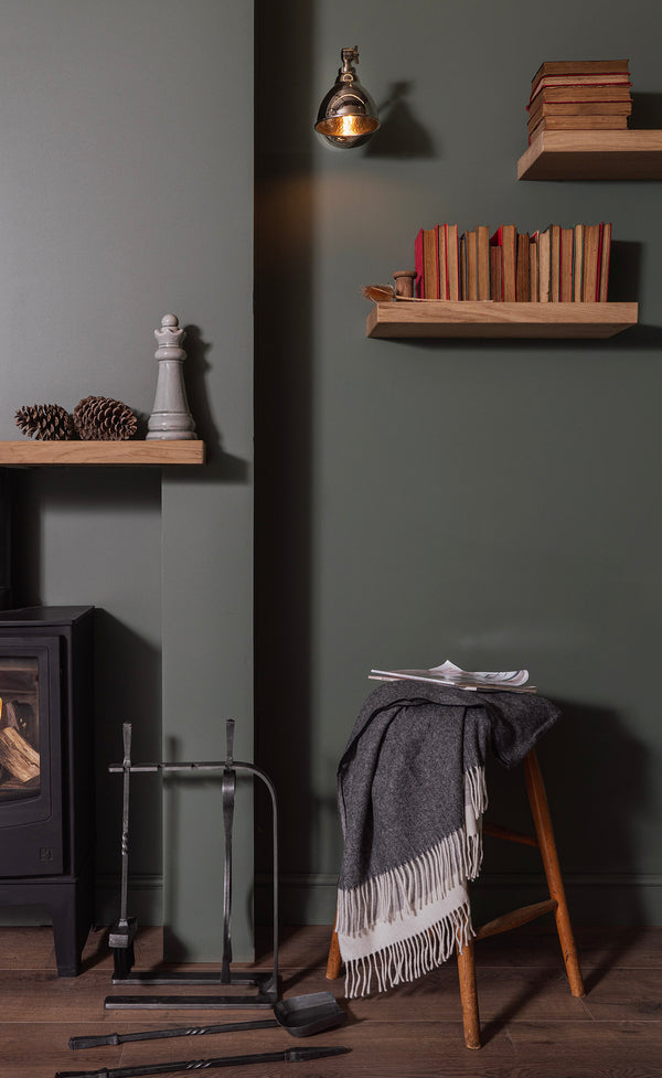 Hammered Nickel Brindley Wall Light