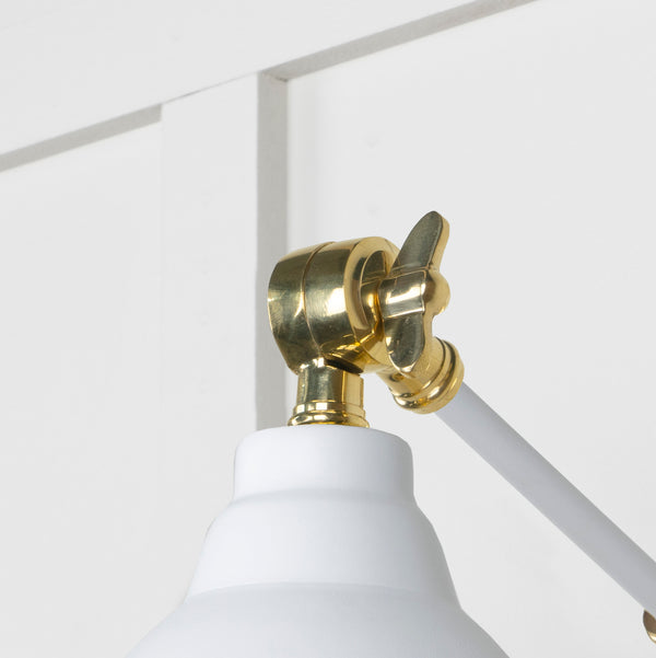 Hammered Brass Brindley Wall Light