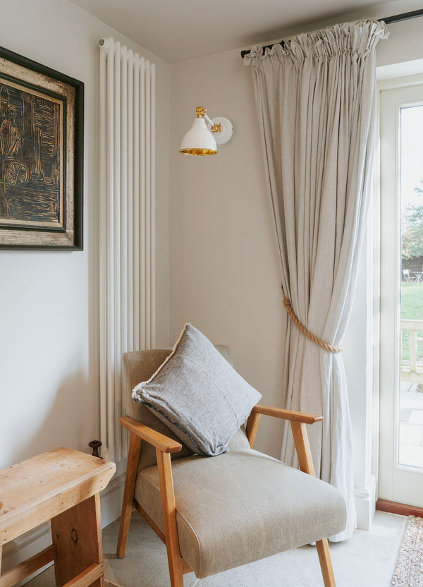 Hammered Brass Brindley Wall Light