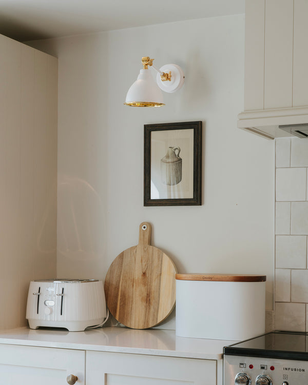 Hammered Brass Brindley Wall Light