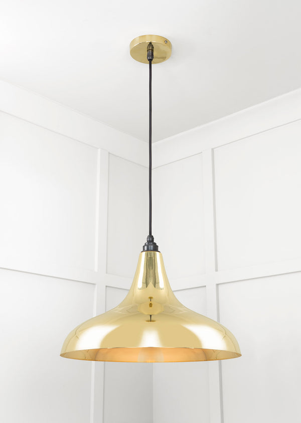 Smooth Brass Frankley Pendant