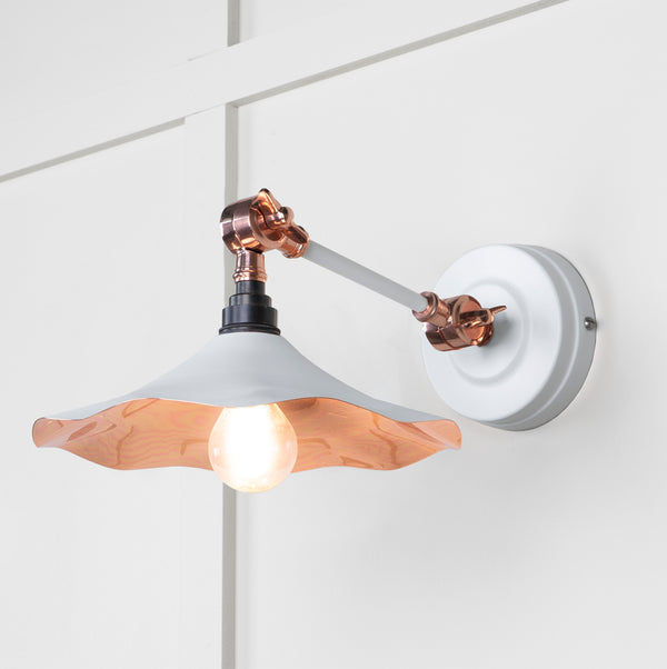 From The Anvil's Smooth Copper Smooth Copper Flora Wall Light