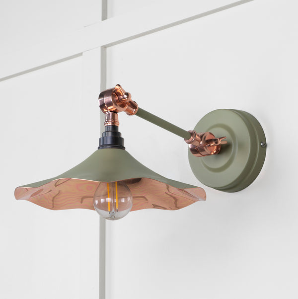 Smooth Copper Flora Wall Light